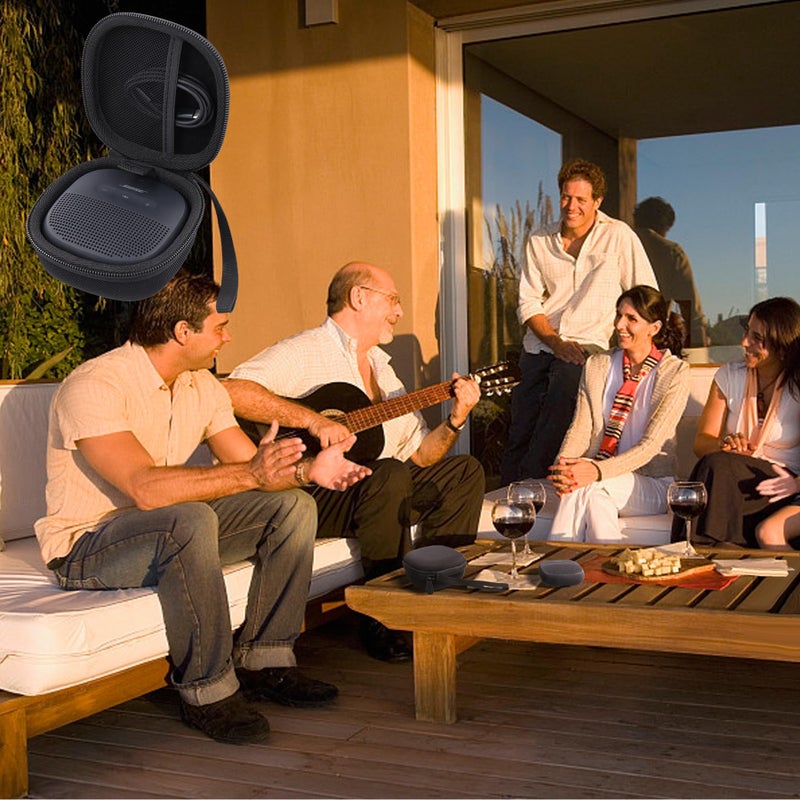 Aenllosi Case for Bose SoundLink Micro Bluetooth Speaker, Bose Speaker Storage Organizer, Black (Case Only) - Image 5